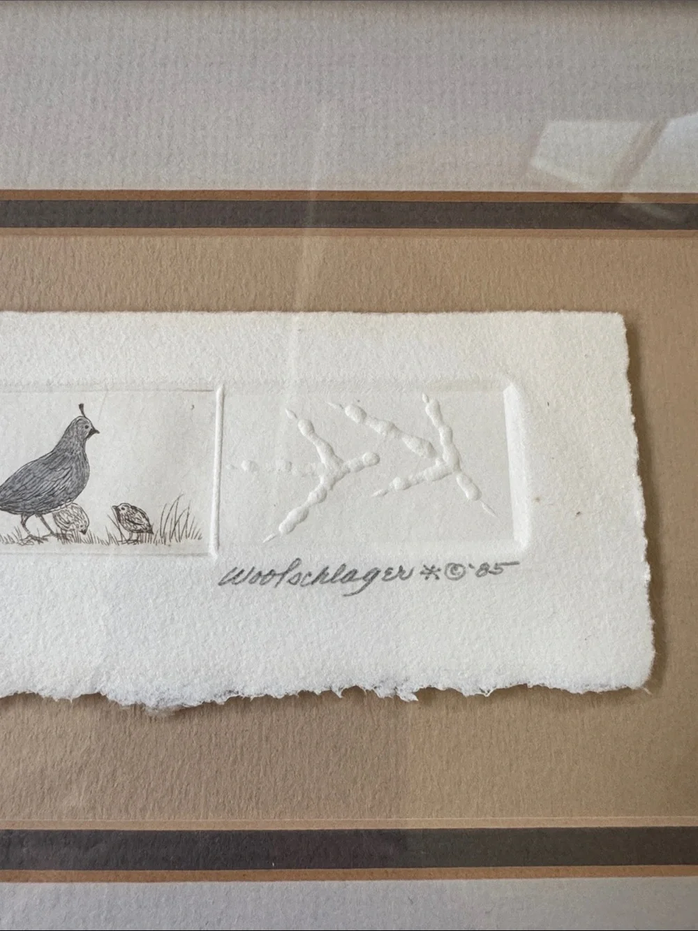 Vintage Laura Woolschlager Signed Limited Edition Print “First Outing” 1985 COA